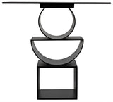 NOIR Shape Side Table Black Steel