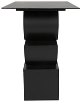 NOIR Shape Side Table Black Steel