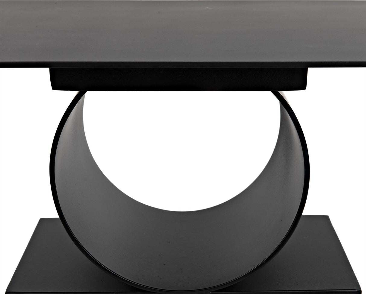 NOIR Shape Side Table Black Steel