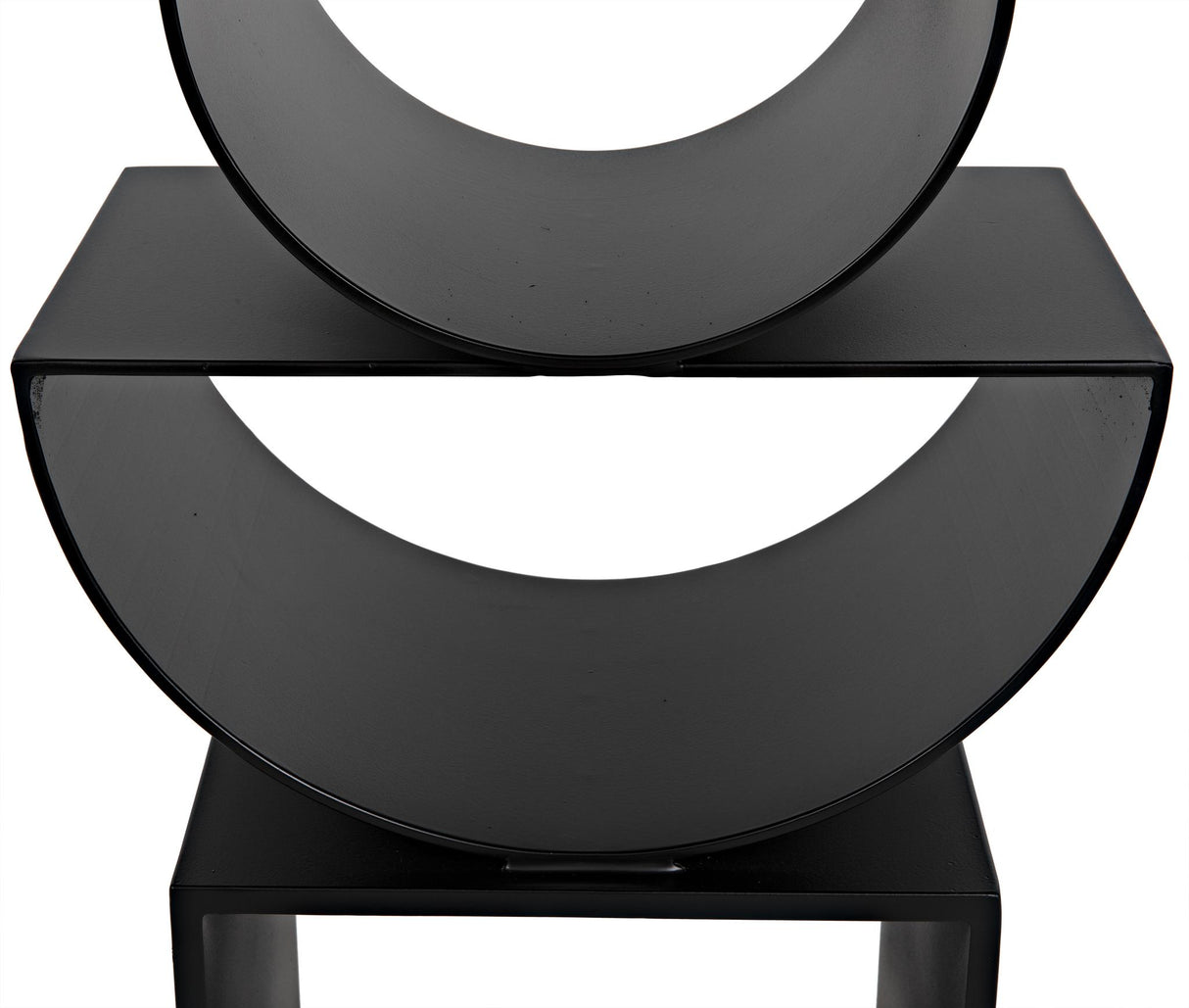 NOIR Shape Side Table Black Steel