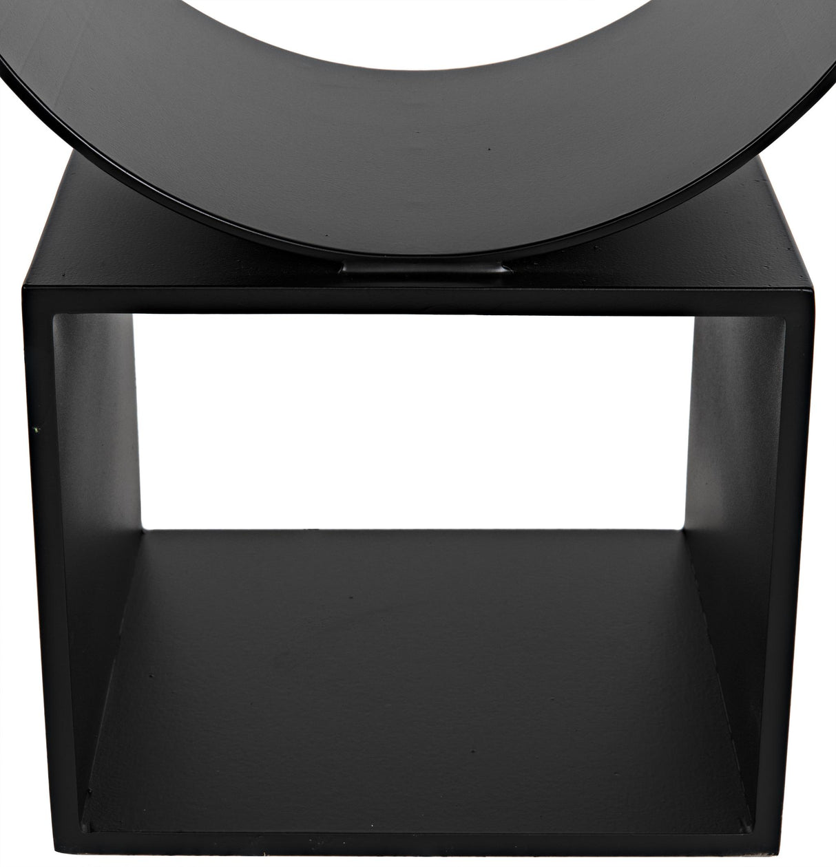 NOIR Shape Side Table Black Steel