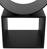 NOIR Shape Side Table Black Steel