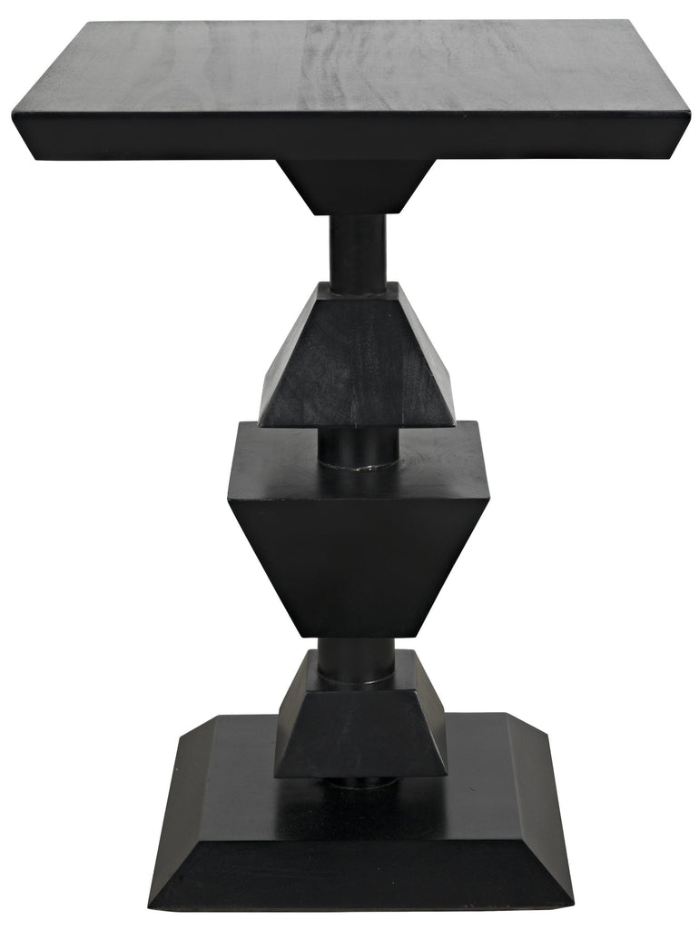 NOIR Majesty Side Table Hand Rubbed Black