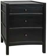 NOIR Hampton Night Stand 24" Hand Rubbed Black