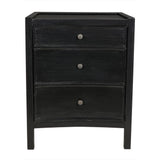 NOIR Hampton Night Stand 24" Hand Rubbed Black