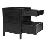 NOIR Hampton Night Stand 24" Hand Rubbed Black