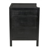 NOIR Hampton Night Stand 24" Hand Rubbed Black