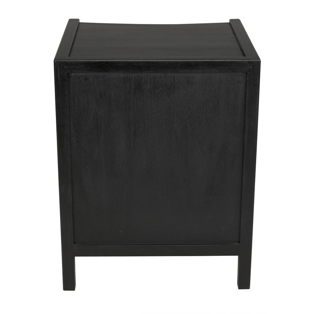 NOIR Hampton Night Stand 24" Hand Rubbed Black