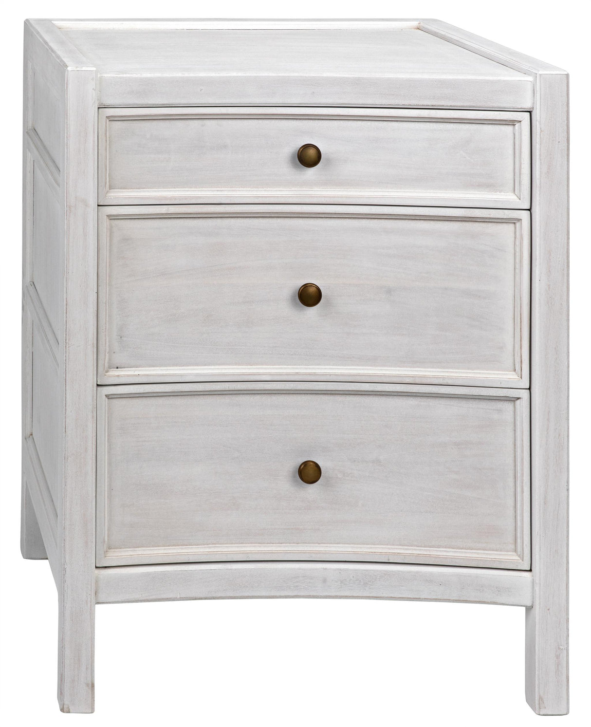 NOIR Hampton Night Stand 24" White Wash