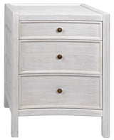 NOIR Hampton Night Stand 24" White Wash