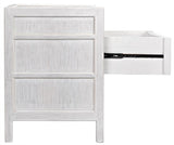 NOIR Hampton Night Stand 24" White Wash
