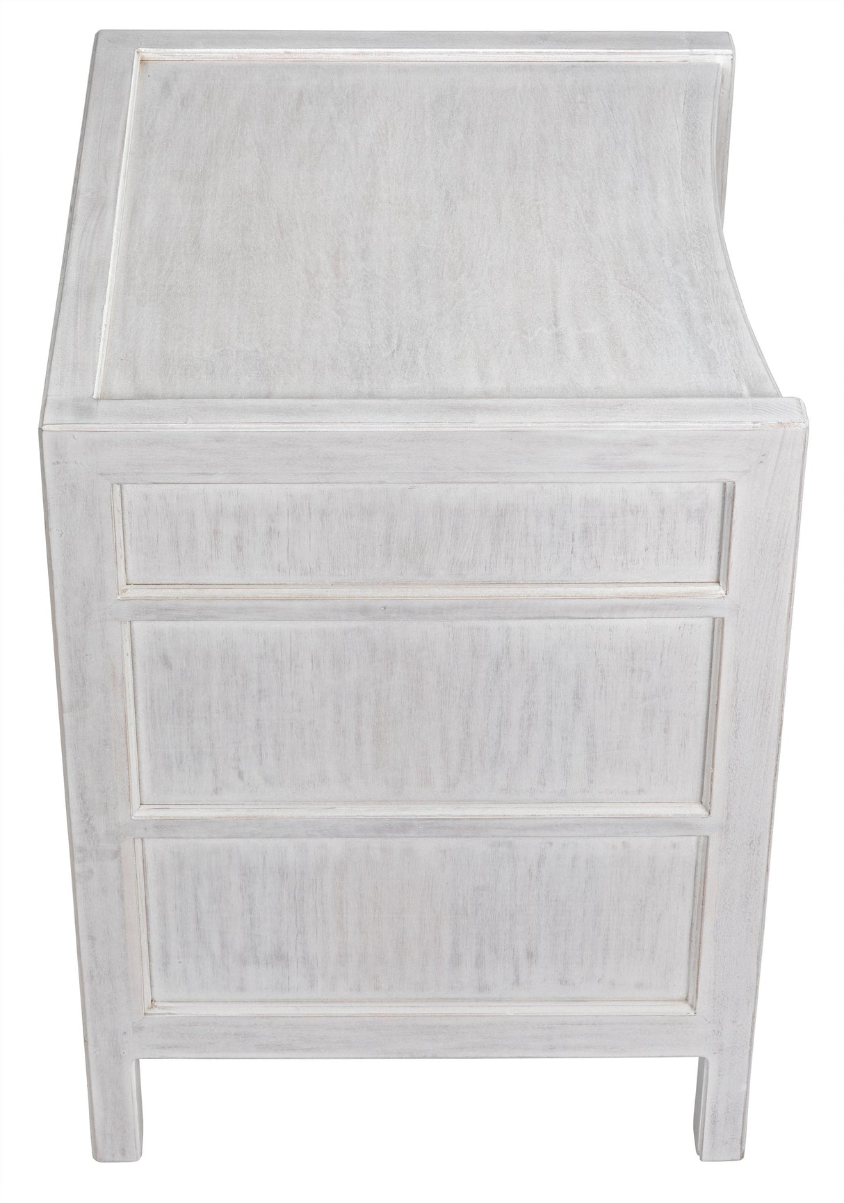 NOIR Hampton Night Stand 24" White Wash
