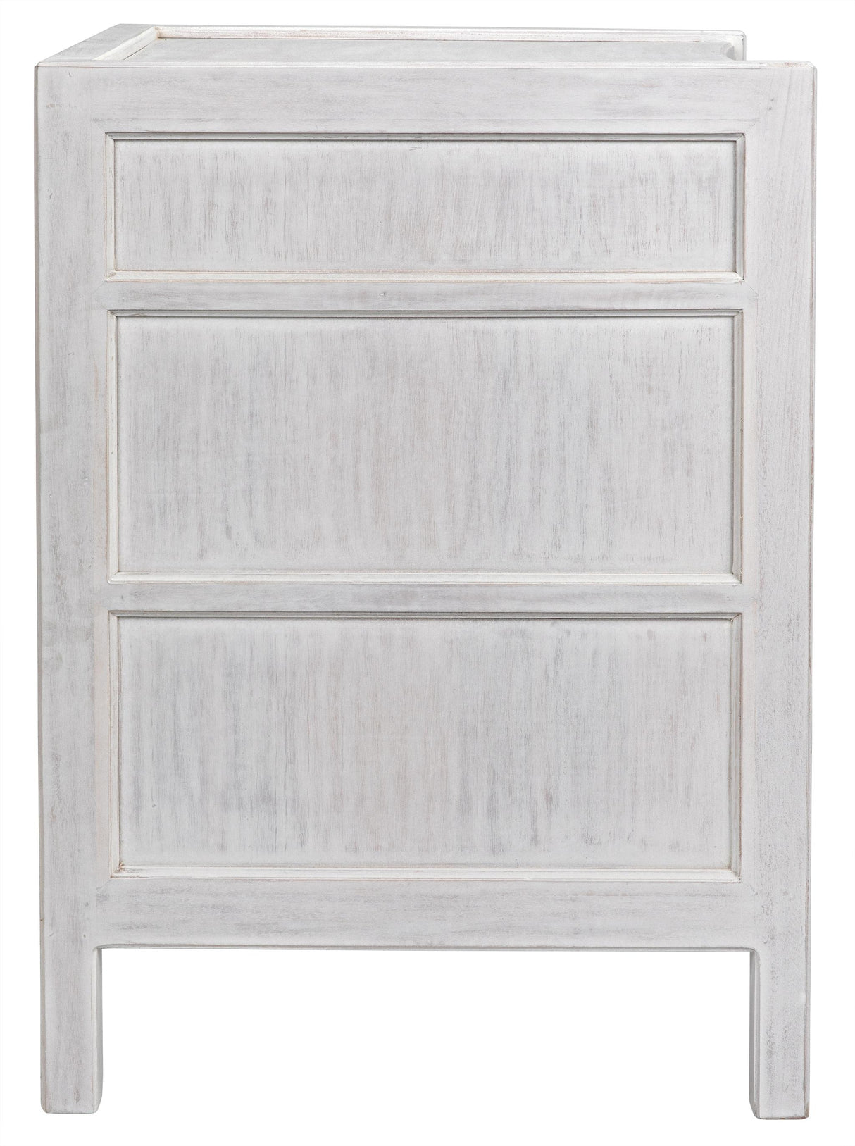 NOIR Hampton Night Stand 24" White Wash