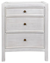 NOIR Hampton Night Stand 24" White Wash