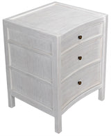 NOIR Hampton Night Stand 24" White Wash