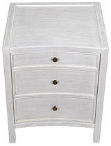 NOIR Hampton Night Stand 24" White Wash