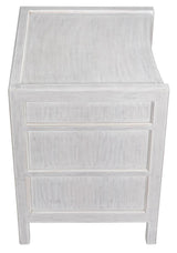 NOIR Hampton Night Stand 24" White Wash