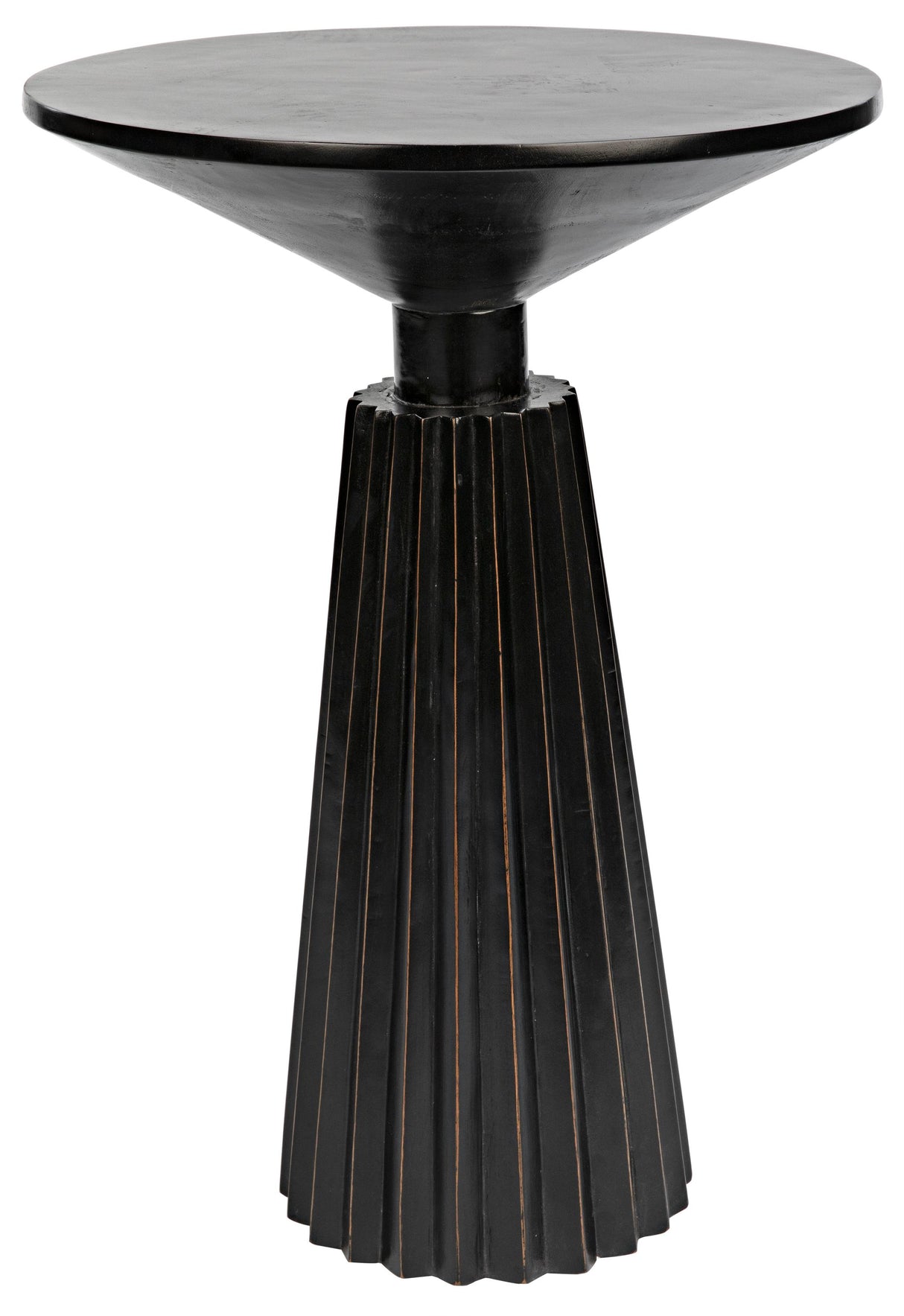 NOIR Orson Side Table Hand Rubbed Black