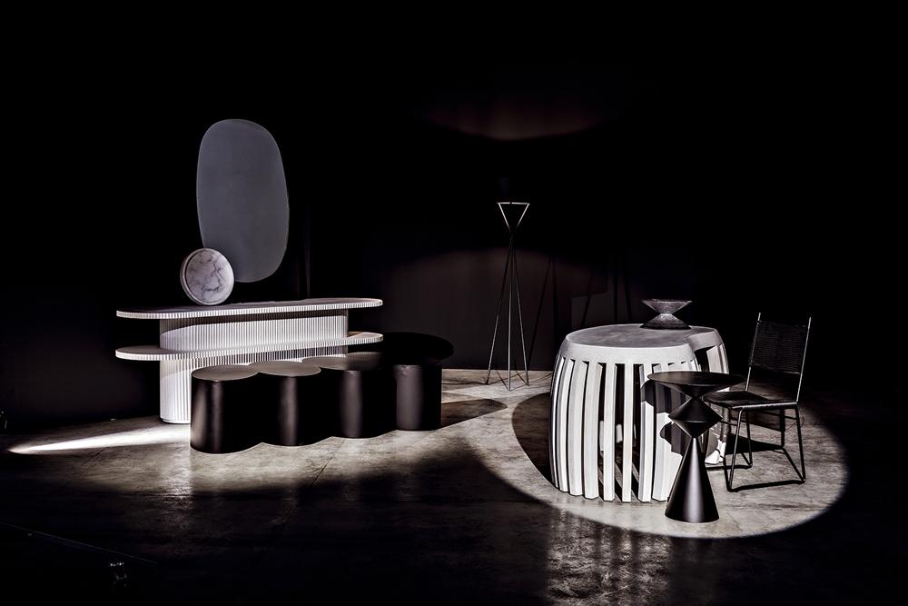 NOIR Zasa Side Table Black Iron