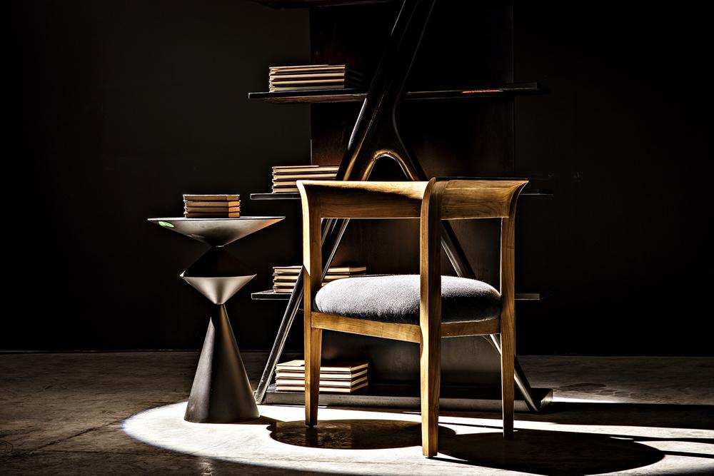 NOIR Zasa Side Table Black Iron