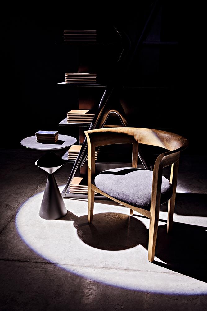 NOIR Zasa Side Table Black Iron