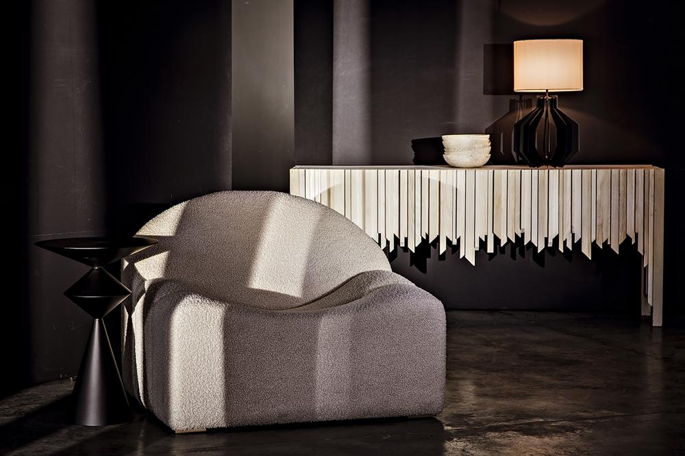 NOIR Zasa Side Table Black Iron