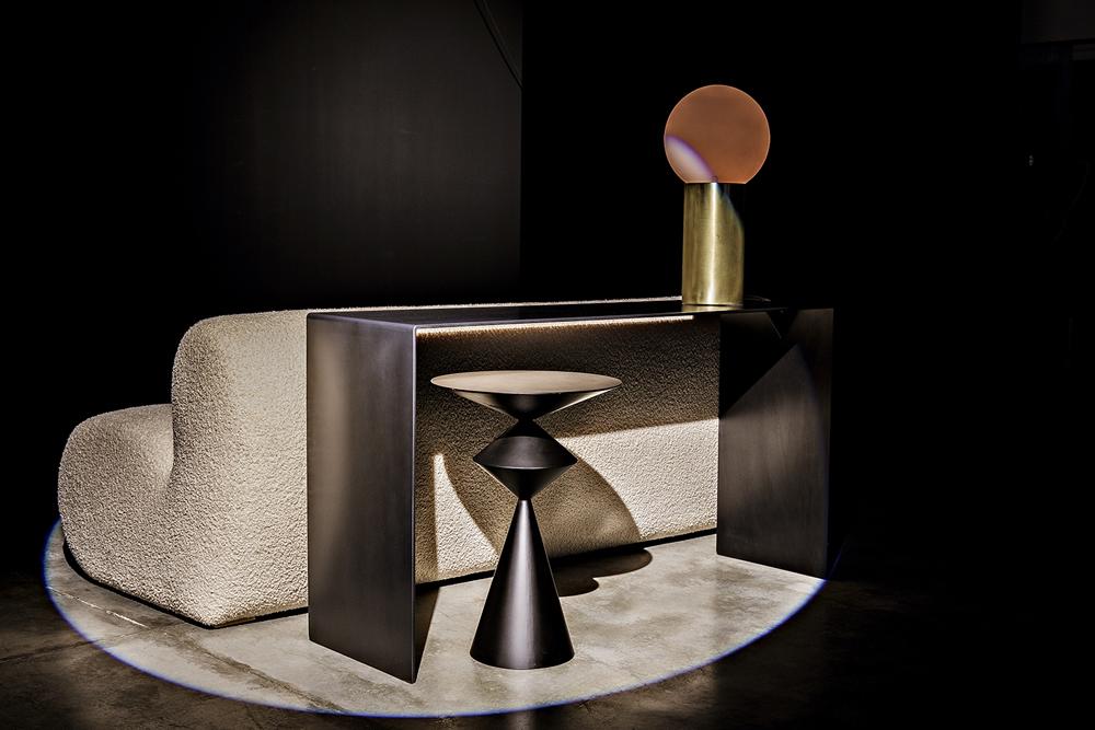 NOIR Zasa Side Table Black Iron
