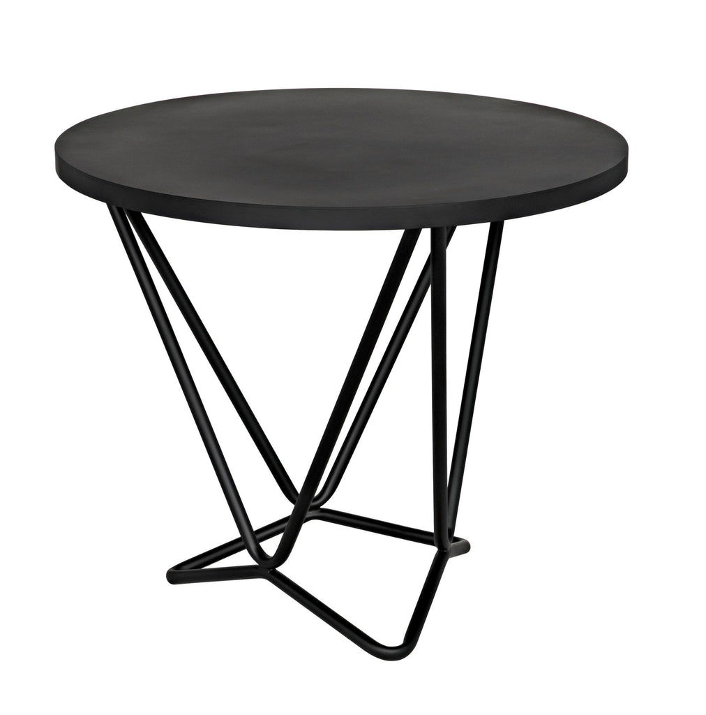 NOIR Belem Side Table Black Steel