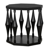 NOIR Marceo Side Table Hand Rubbed Black