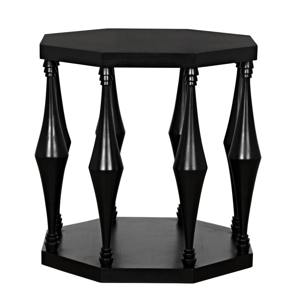 NOIR Marceo Side Table Hand Rubbed Black
