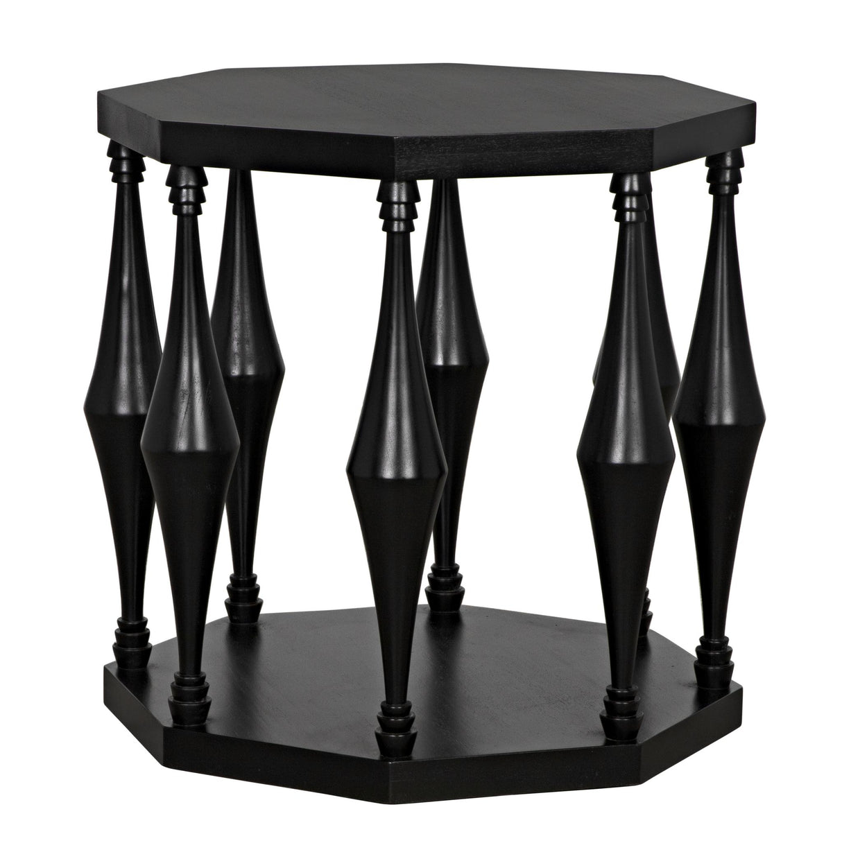 NOIR Marceo Side Table Hand Rubbed Black