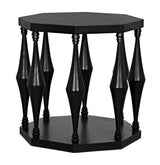 NOIR Marceo Side Table Hand Rubbed Black