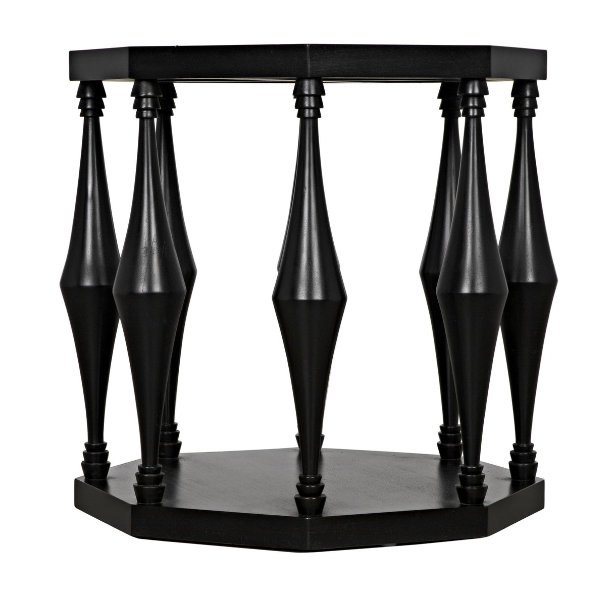NOIR Marceo Side Table Hand Rubbed Black