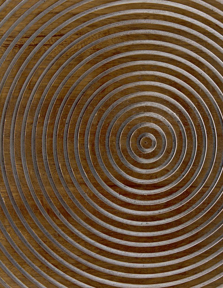 NOIR Saturn Side Table Dark Walnut