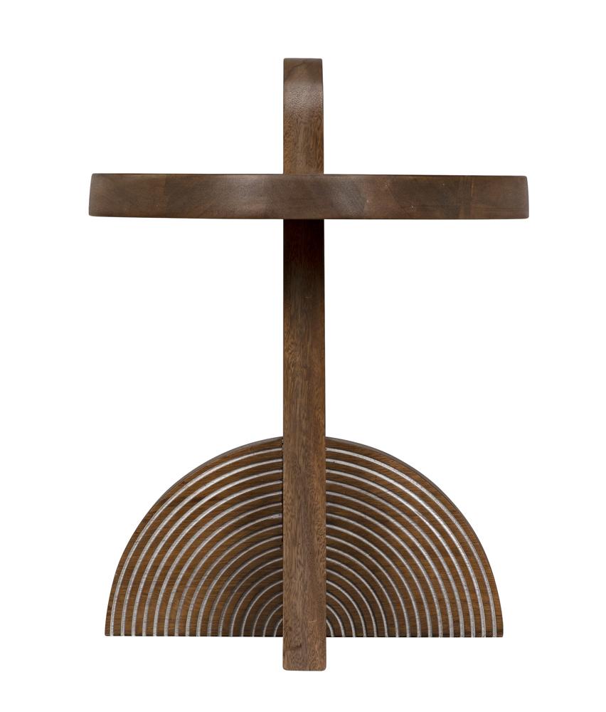 NOIR Saturn Side Table Dark Walnut
