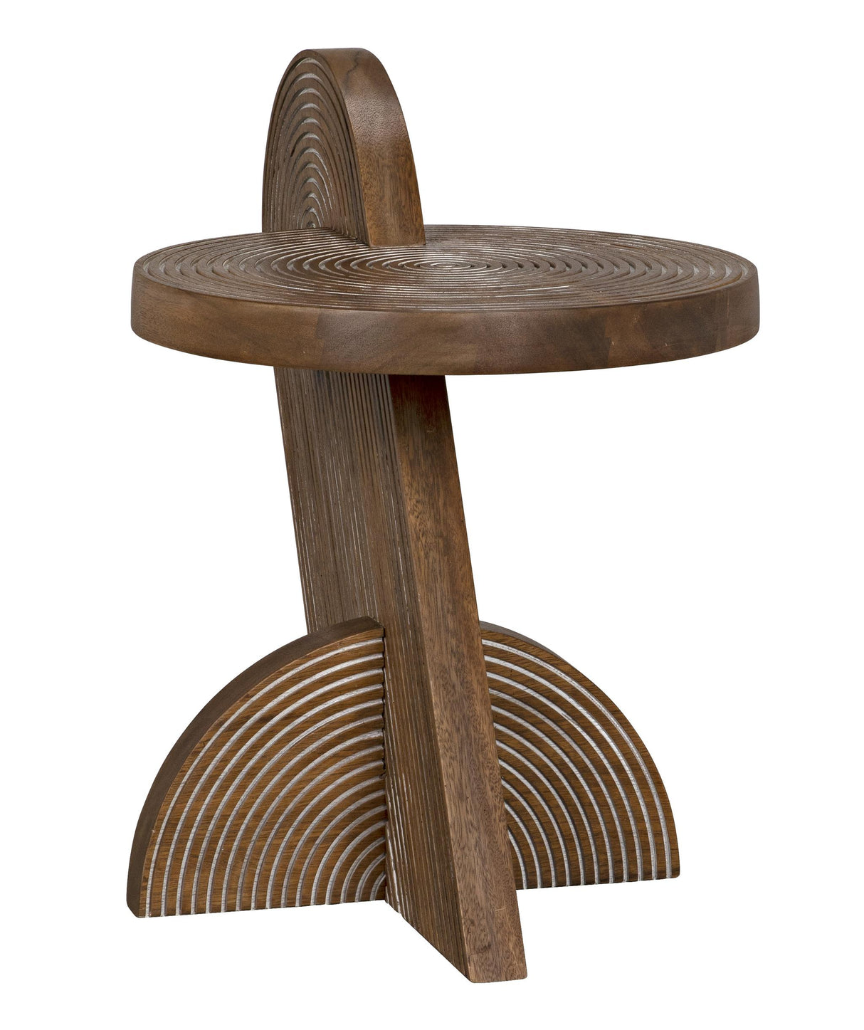 NOIR Saturn Side Table Dark Walnut