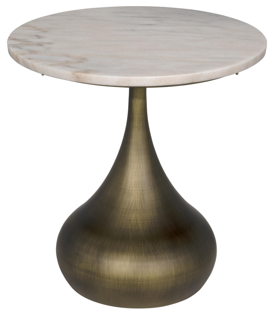 NOIR Mateo Side Table Aged Brass