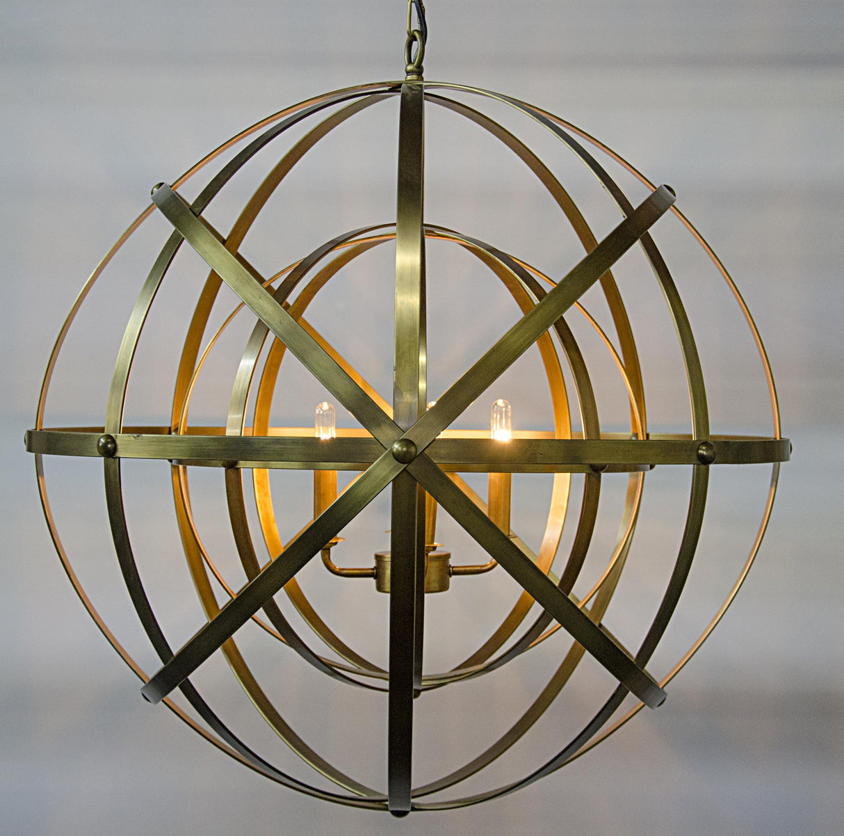 NOIR Alchemy Chandelier Metal with Brass Finish