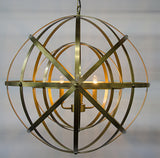 NOIR Alchemy Chandelier Metal with Brass Finish
