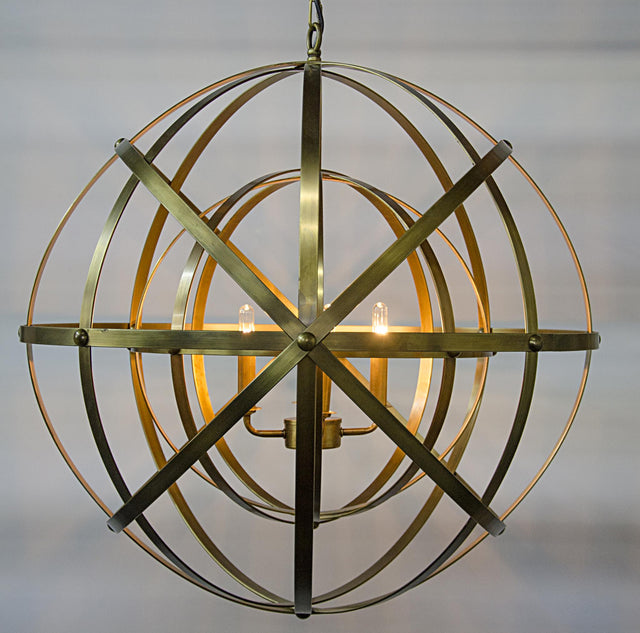 NOIR Alchemy Chandelier Metal with Brass Finish