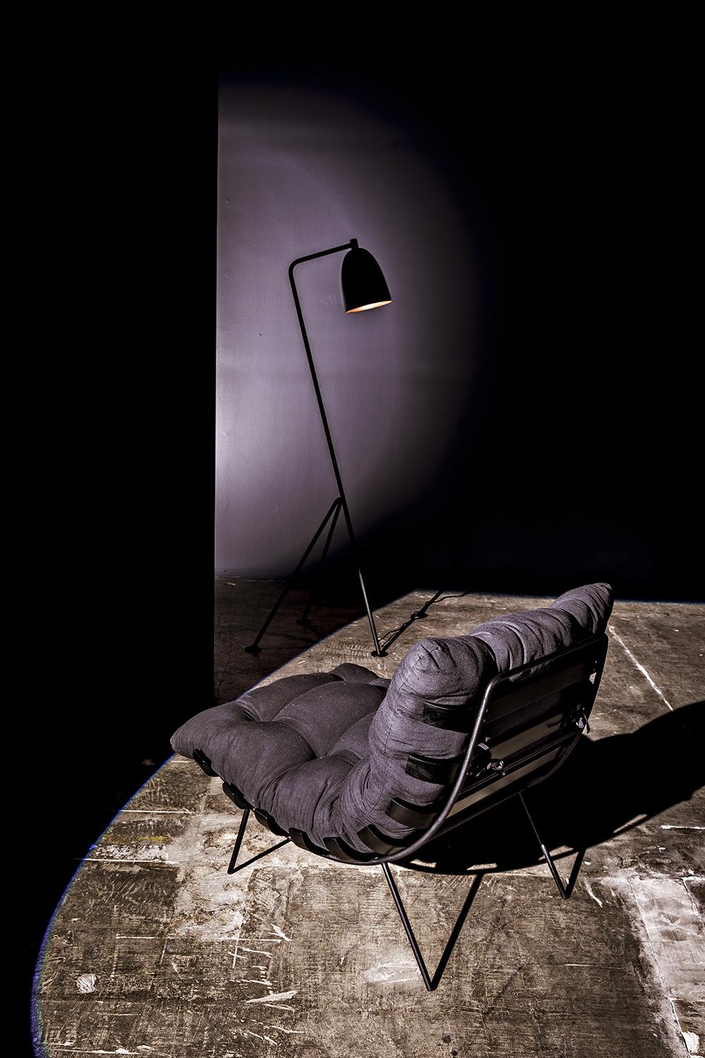 NOIR Asti Floor Lamp Black Steel