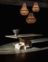 NOIR Mist Chandelier Black Steel
