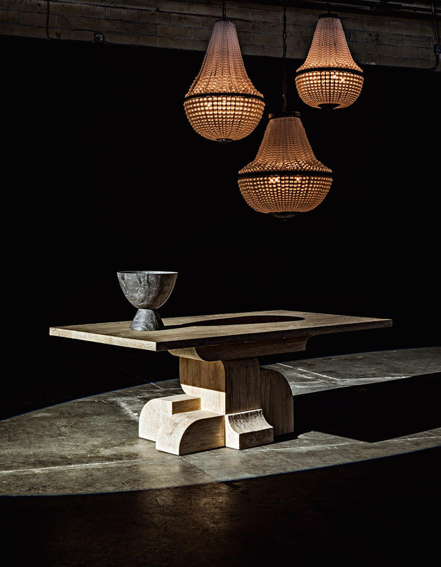 NOIR Mist Chandelier Black Steel