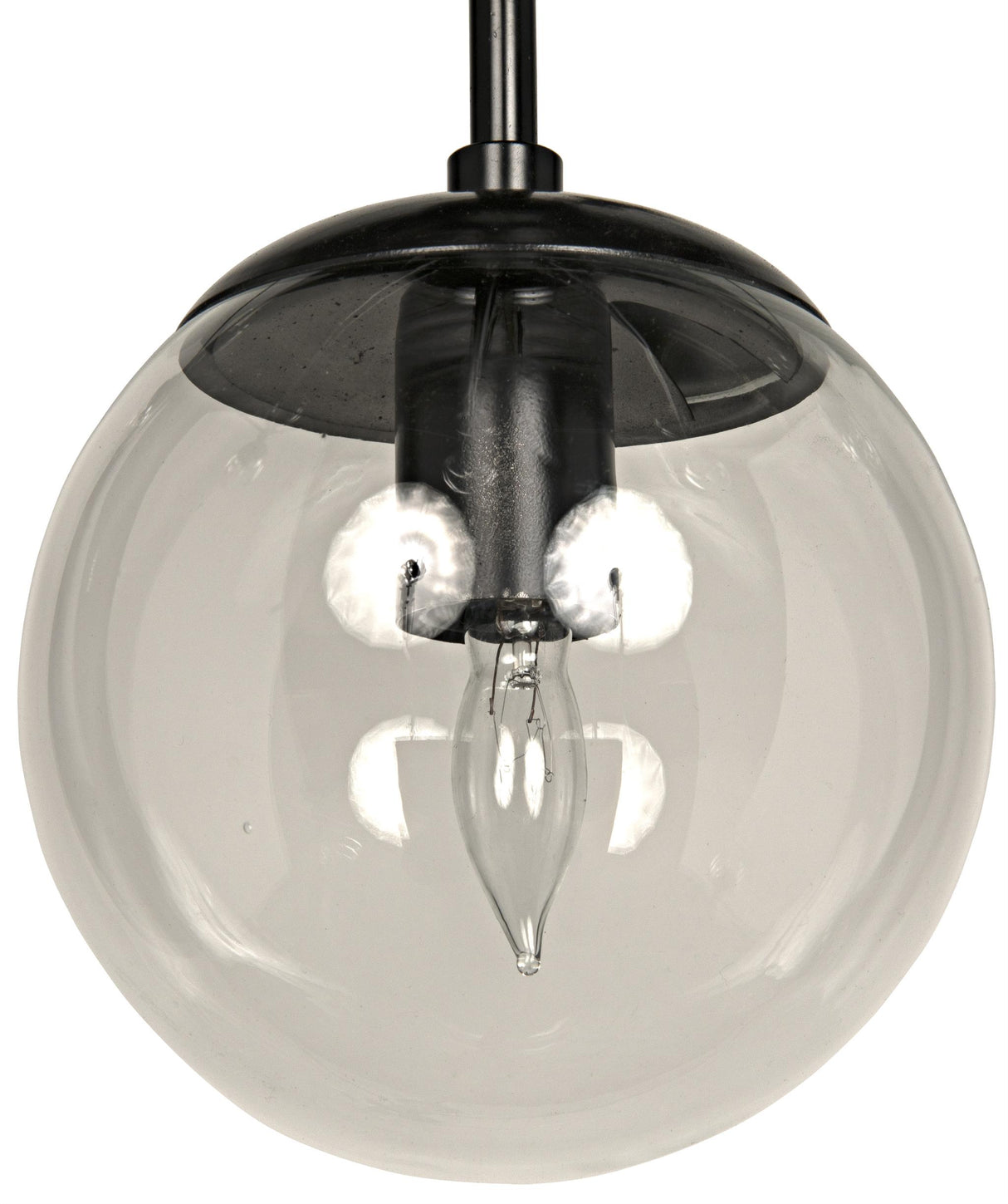 NOIR Pluto Chandelier Large Black Steel