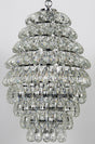 NOIR Illumination Chandelier Chrome Finish and Glass