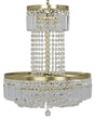 NOIR St. Petersburg Chandelier Antique Brass and Glass