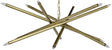 NOIR Ikram Chandelier Metal with Brass Finish