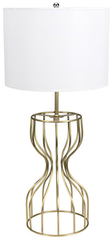 NOIR Perry Table Lamp with Shade Metal with Brass Finish