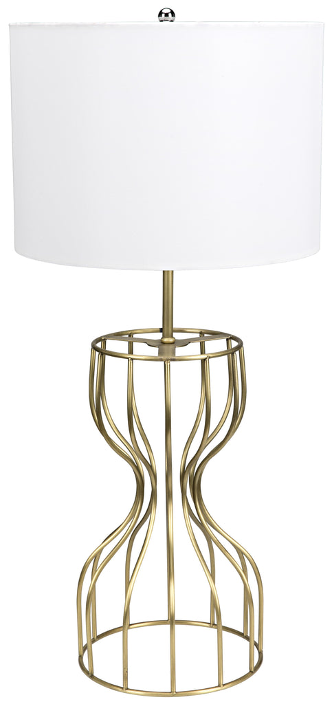 NOIR Perry Table Lamp with Shade Metal with Brass Finish