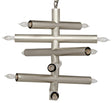 NOIR Alex Chandelier Metal with Antique Silver Finish